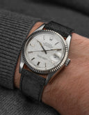 Black Suede Leather Strap - 17-21mm - OM Luxury