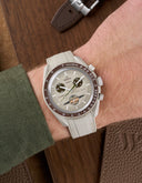 Curved Vertech Rubber Strap - Beige - OM Luxury